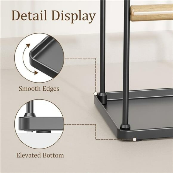 Black 3 Tier Jewelry Stand Necklace Earring Bracelet Ring Holder Organizer - Picture 7 of 8